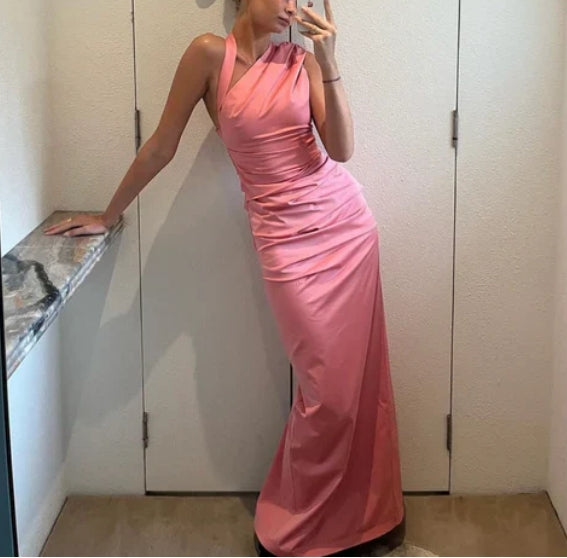 Luolandi Fashion Sheath Prom Dress Elegant Long Wedding Guest Dress Simple Evening Dress Party Dress